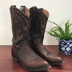 Frye Billy studded cowboy boots